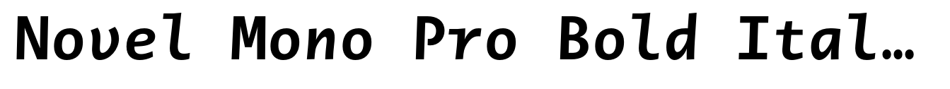 Novel Mono Pro Bold Italic